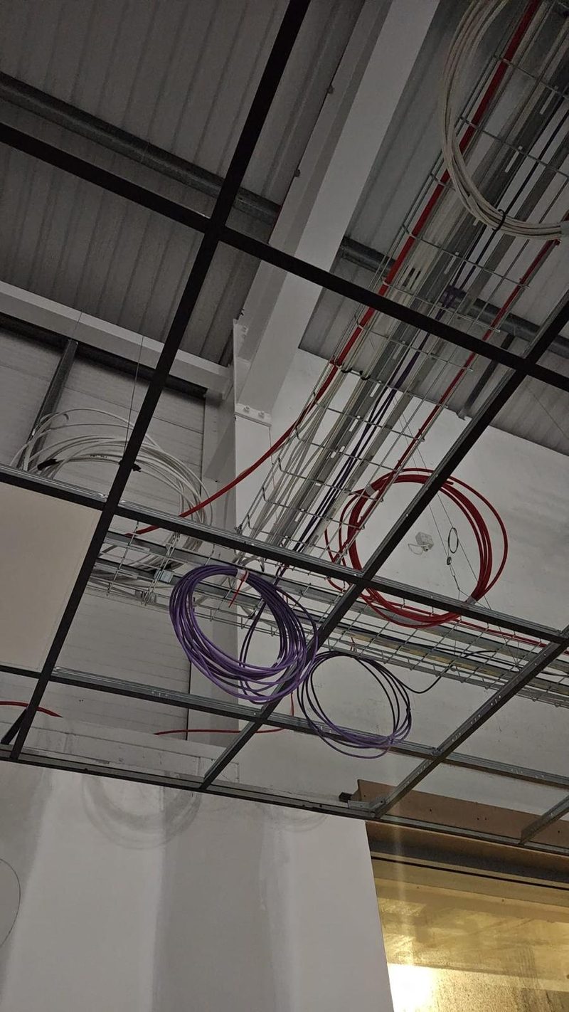 Ceiling void cabling, Electrical