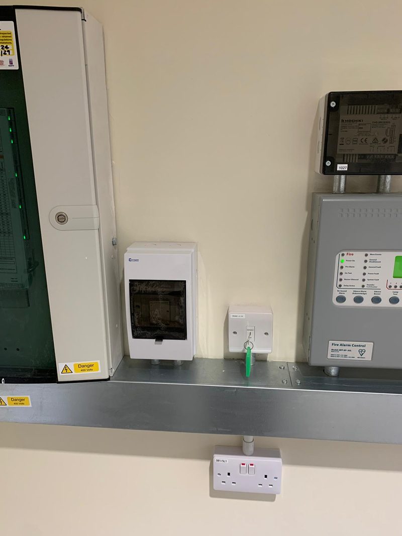 Consumer unit and sockets, Electrical
