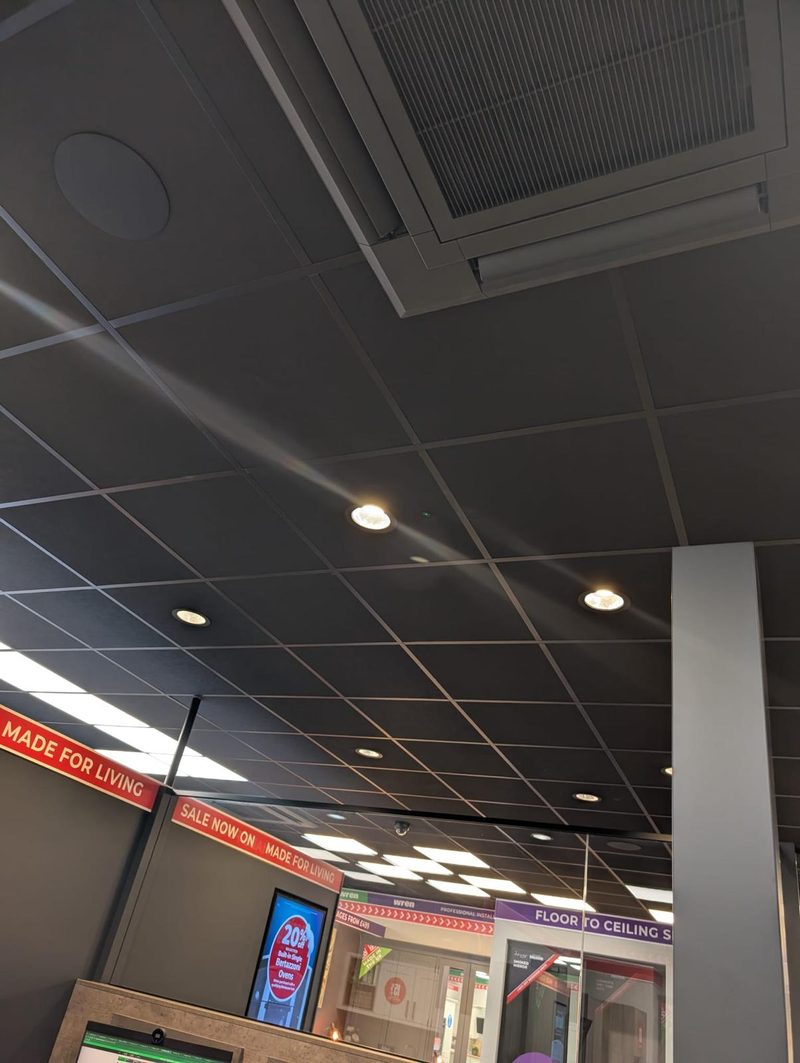 Commercial ceiling installation, Commercial fit-out