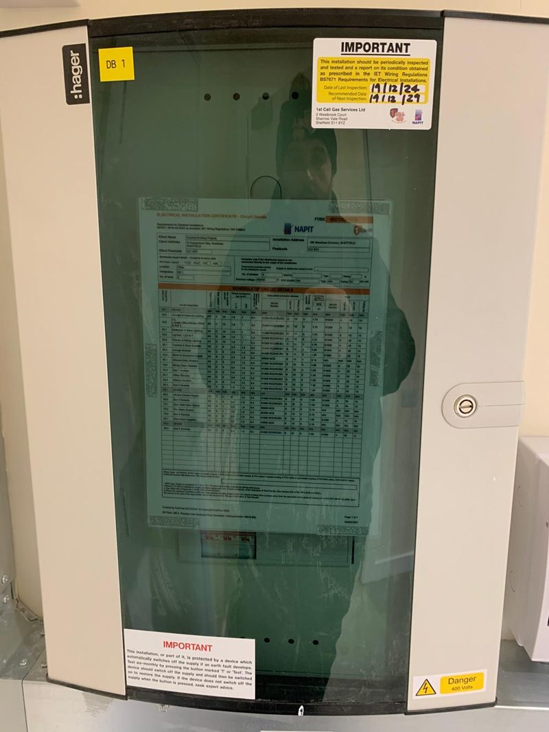 Distribution board, Electrical