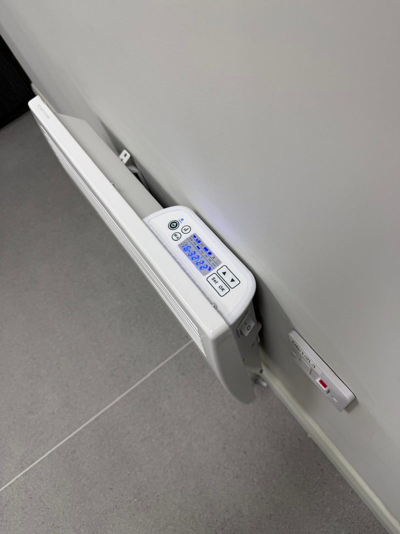 Panel heater installation, Mechanical